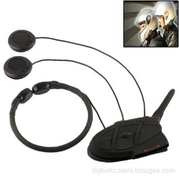 2000m Bone Conduction Bluetooth Interphone Headsets for Motorcycle Helmet, Supports Multi TalkNew